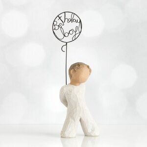 Willow tree Birthday Boy Figurine with Balloon NWOB